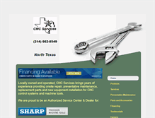 Tablet Screenshot of cncservicesntx.com